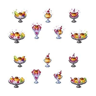 Topping custard pudding