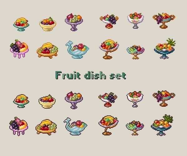 Fruit dish set