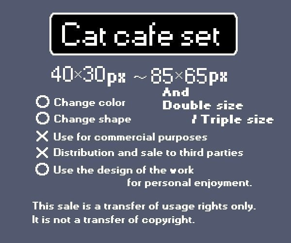 Cat Cafe Set