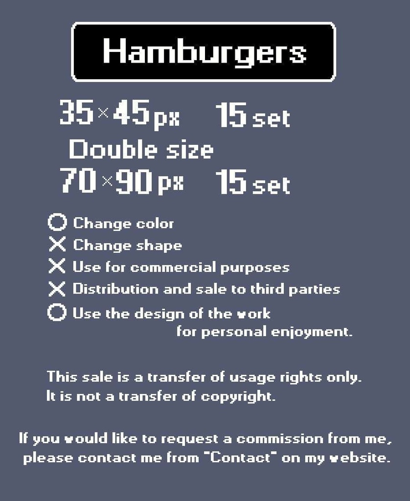 Hamburger set