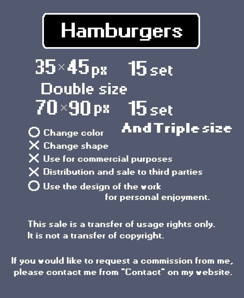 Hamburger set