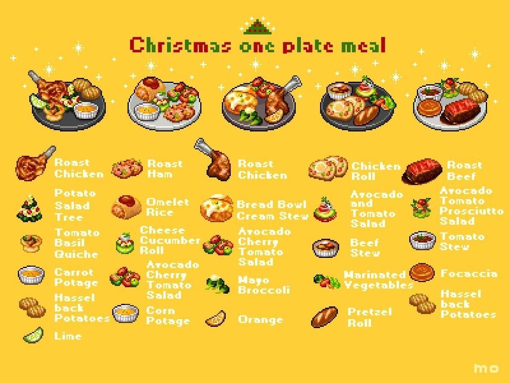 Christmas one plate meal set