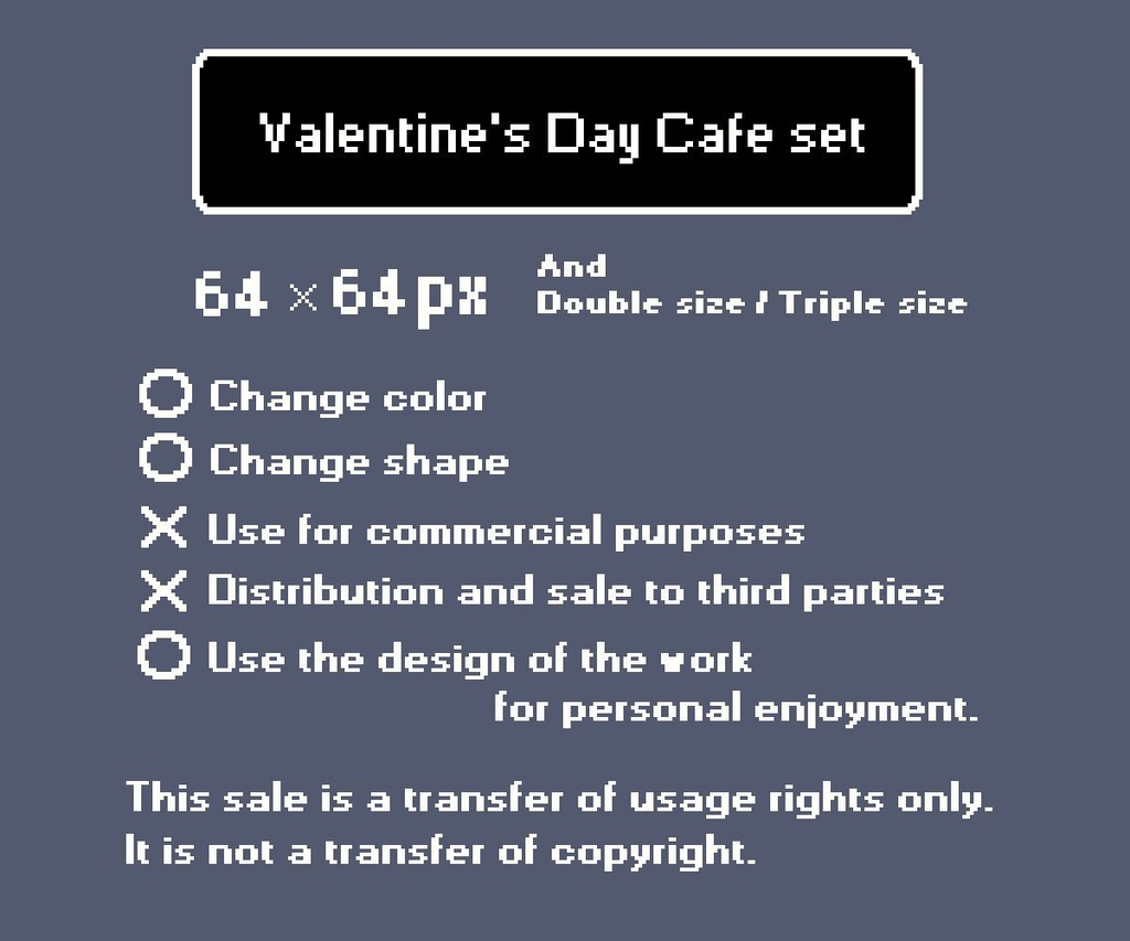 Valentine's Day Cafe set