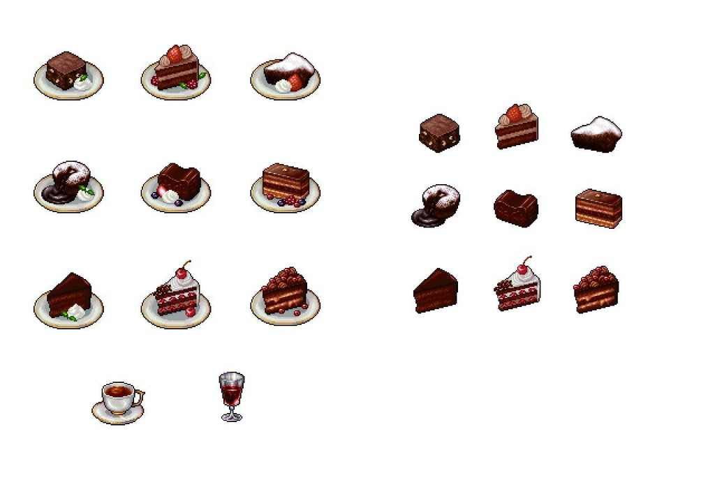 Valentine's Day Cafe set