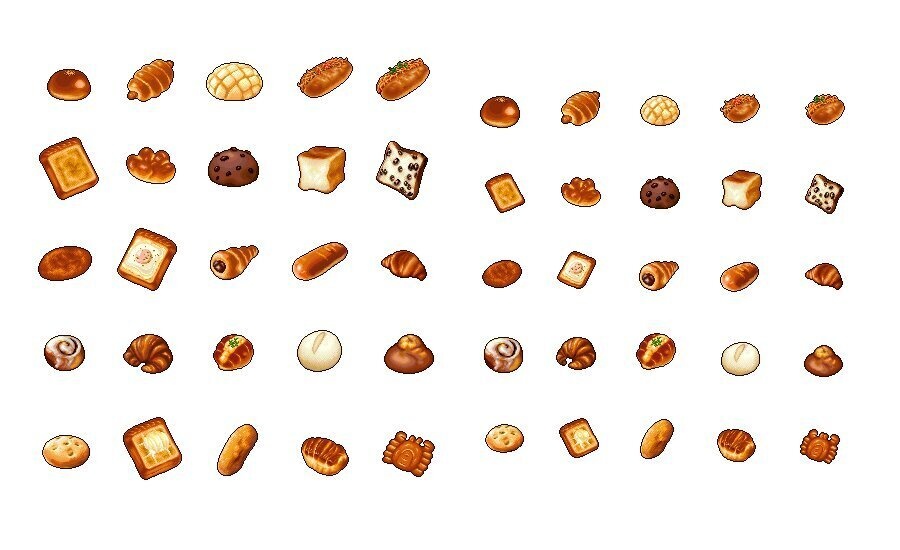 BREAD 64×64px and 40×40px set