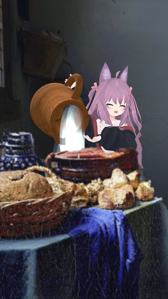 【VRChat想定】なんにでも牛乳を注げるつぼ