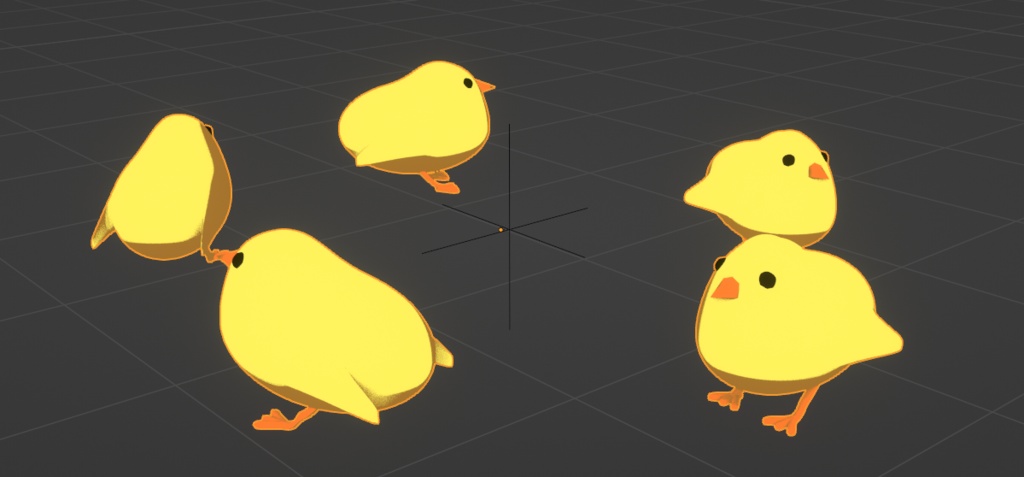 【VRChat想定】ピヨピヨひよこ