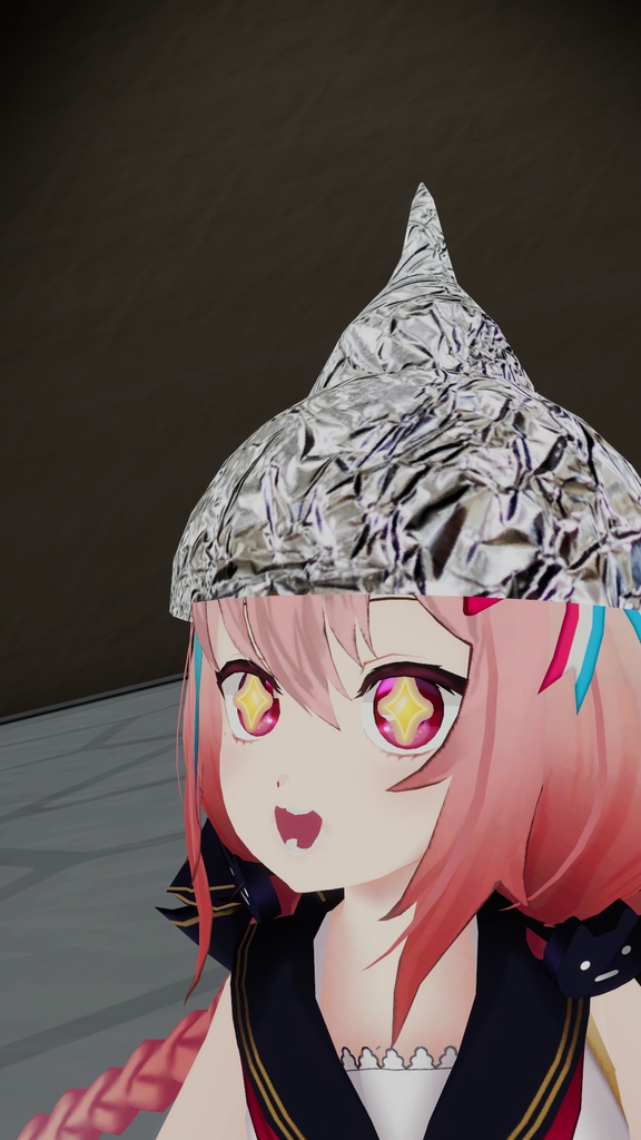 【無料】【VRChat想定】思考盗聴ガード!アルミホイル帽子