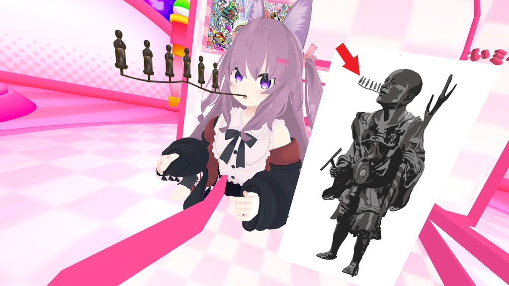 【無料】【VRChat想定】歴史の教科書に載ってた仏像の口から出てるやつ