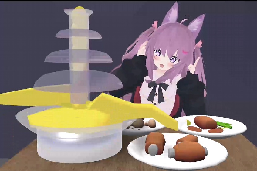 【VRChat想定】チーズフォンデュ失敗