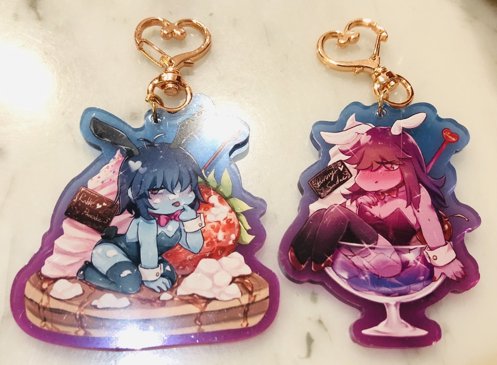 DELTARUNE　スージィ　パフェアクリルキーホルダー