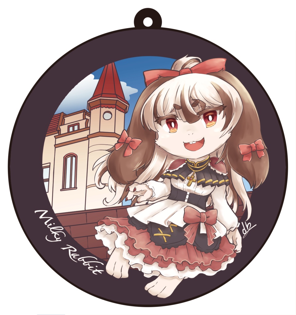 【Milky Rabbit】コースターストラップ