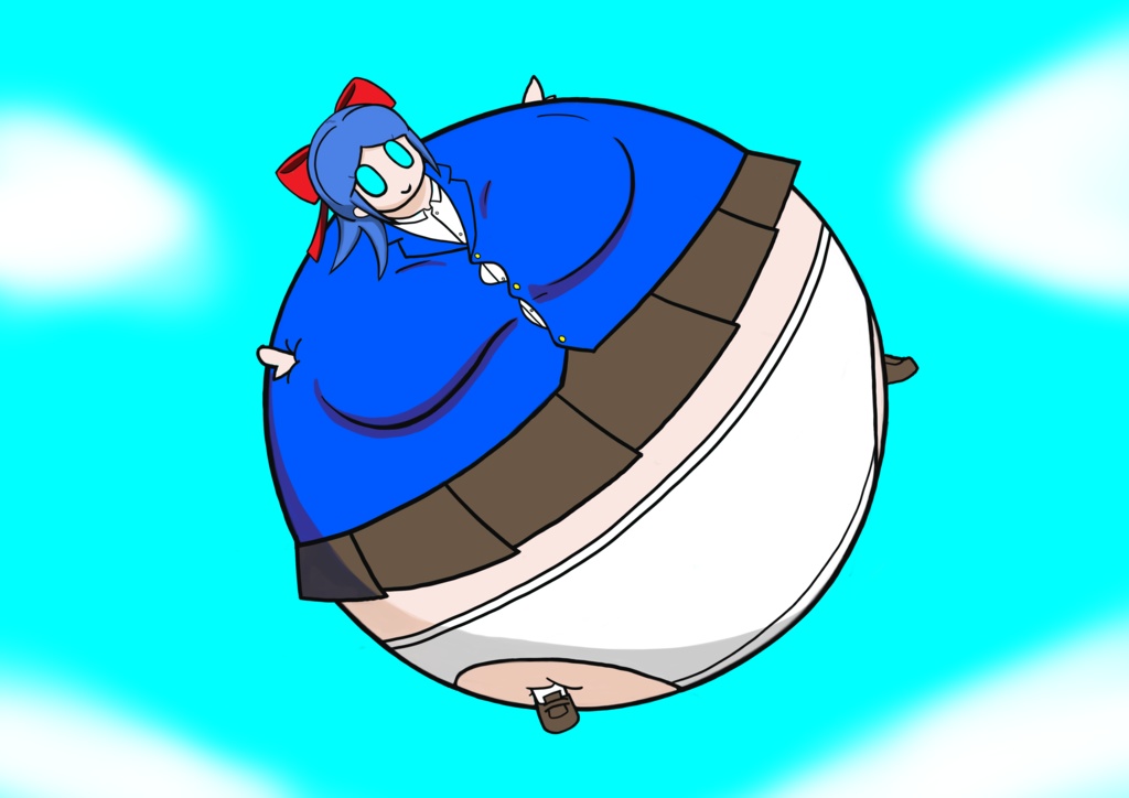 風船女子生徒　萬