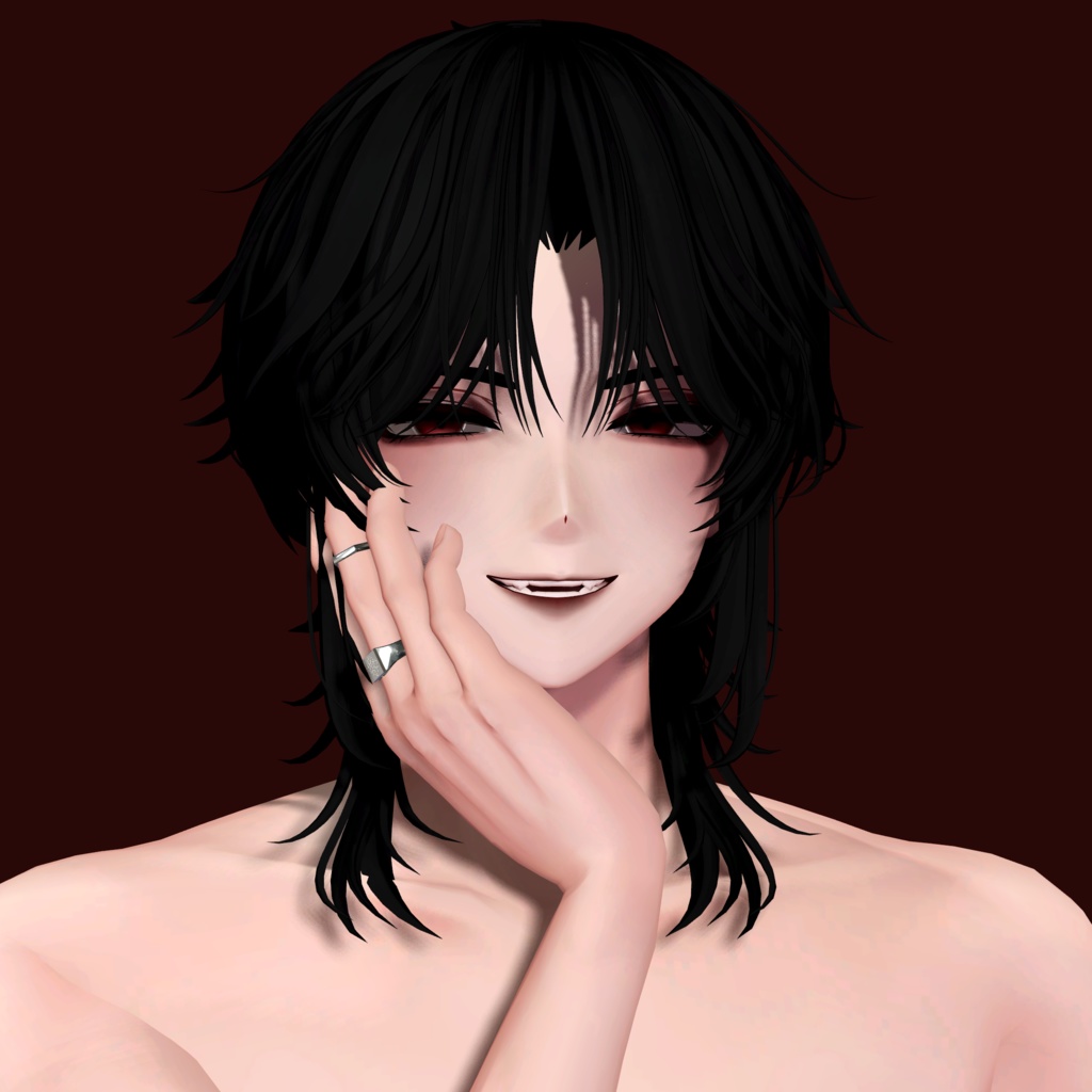 【狛乃 / komano】 devil makeup , eye texture / テクスチャメイク , 雪のテクスチャ