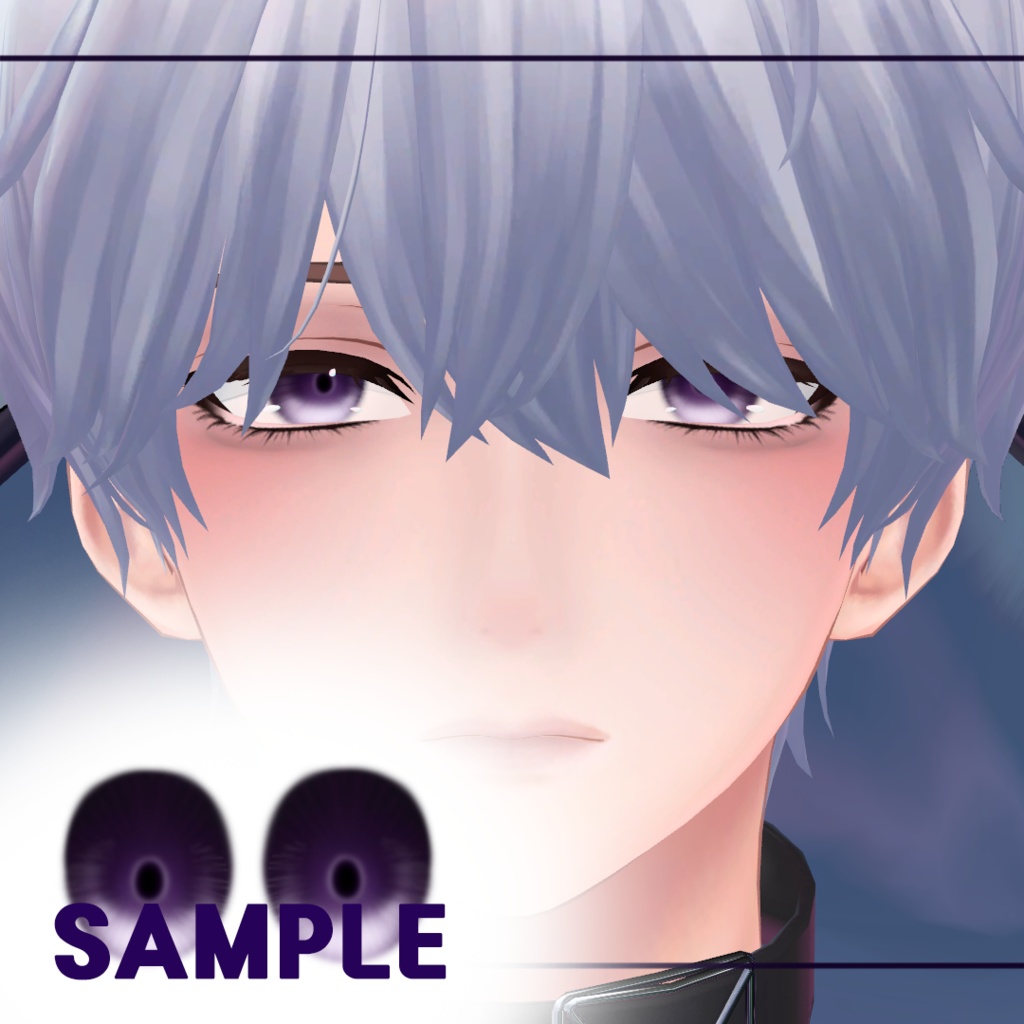 【水瀬 / minase】 Lavender makeup, eyes textures メイクアップ、瞳のテクスチャー