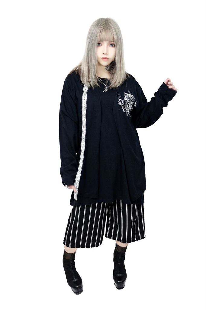 レースカーディガン〈シルバー〉