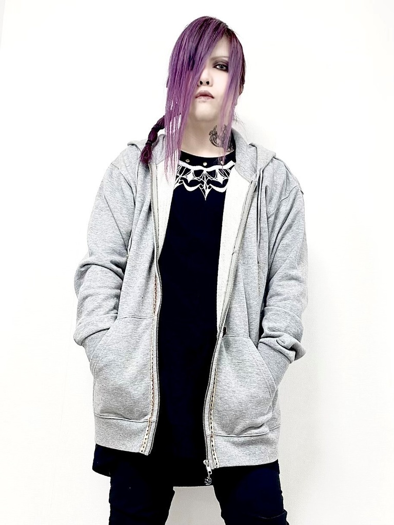 リボンパーカー〈グレー〉