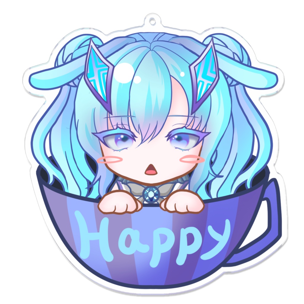 【ノベルティ対象外】Happy漬けカップバニシア アクリルキーホルダー