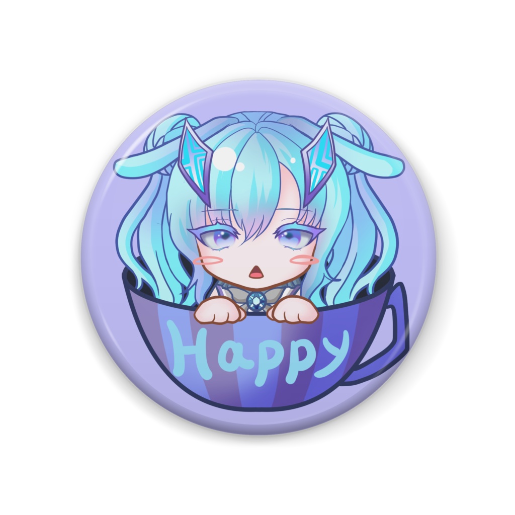 【ノベルティ対象外】Happy漬けカップバニシア 缶バッジ