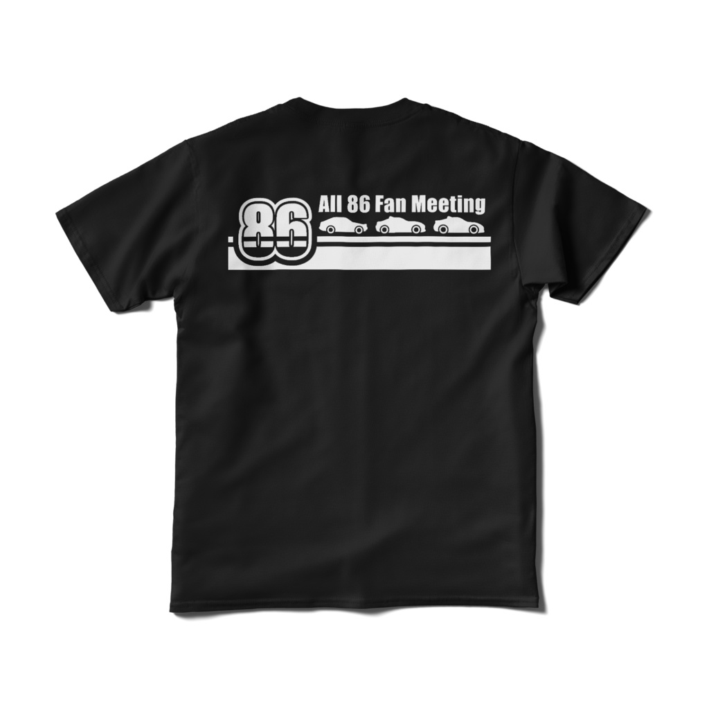 All 86 Fan Meeting Tシャツ黒/前後プリント