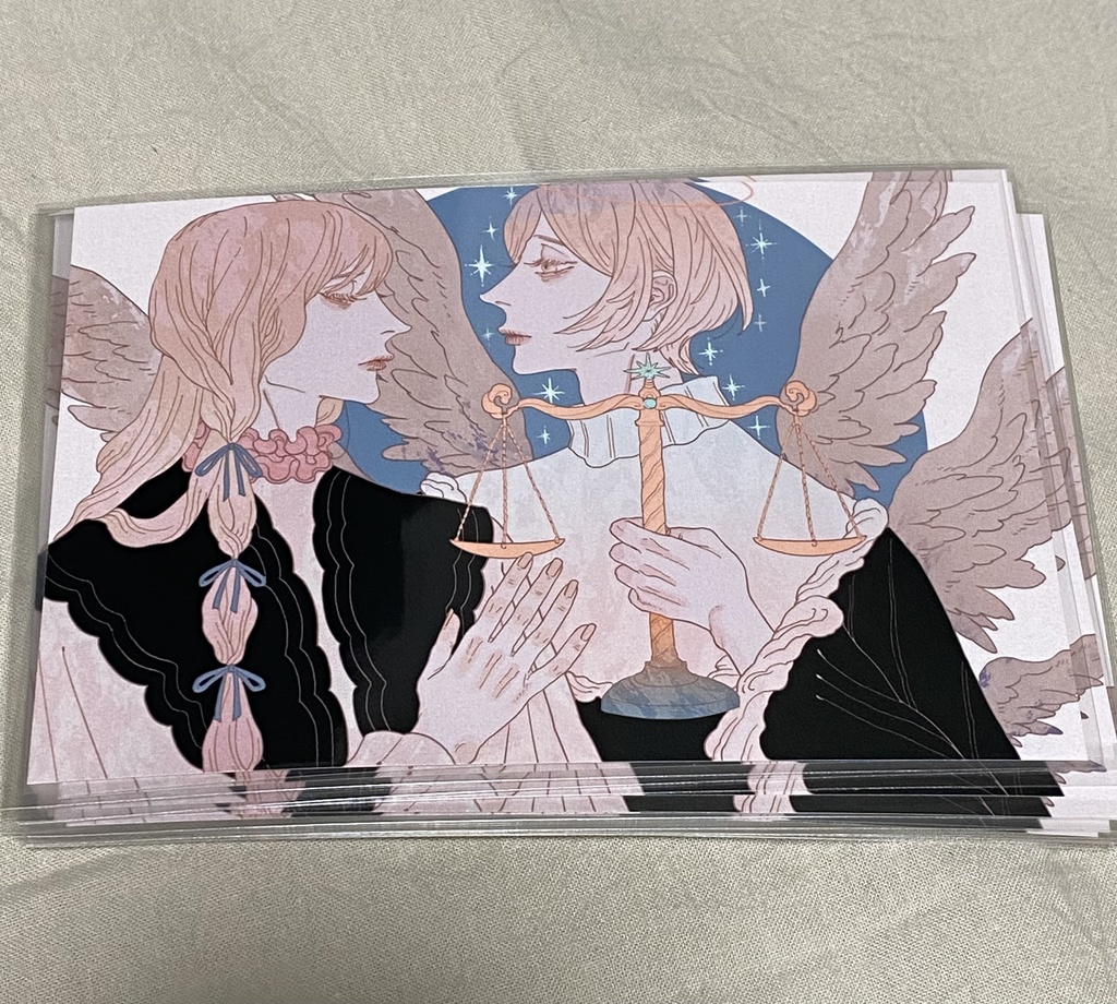 キラキラポスカ　天秤を持つ天使