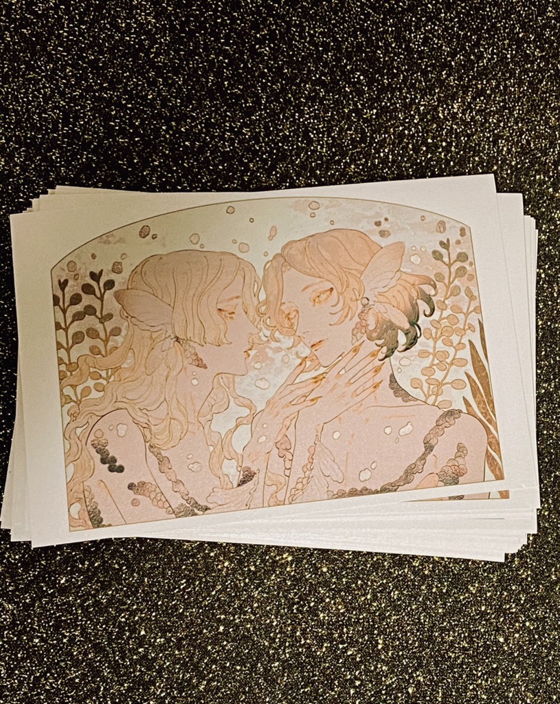 キラキラポストカード　アクアリウム