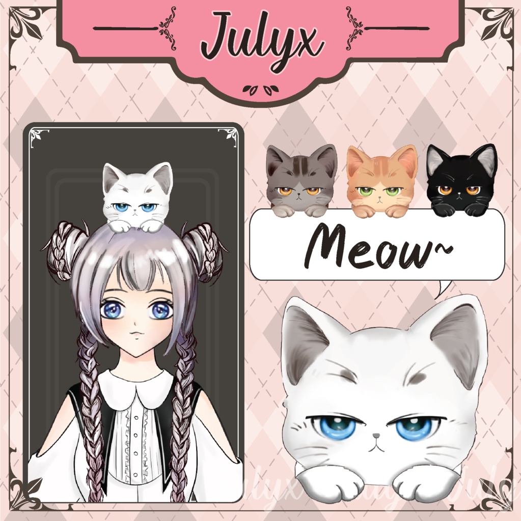 モデルVtuber用猫 4色 - Julyx - BOOTH モデルVtuber用猫 4色 - Julyx - BOOTH