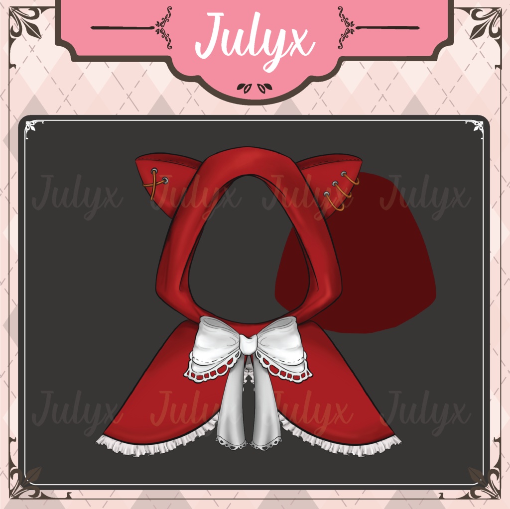 赤ずきんちゃんのマント - Vtuberモデル用コスプレマント