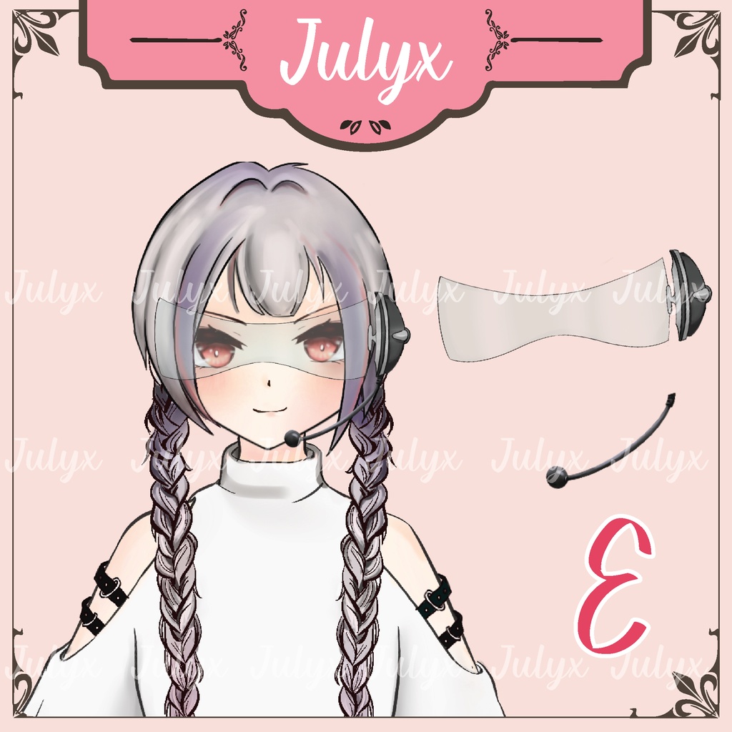 FPS Apex Vtuberモデル用グローブ、ハンド、ウイングマンハンドガン、メガネ(Vtuberアイテム)