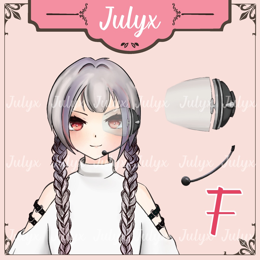 FPS Apex Vtuberモデル用グローブ、ハンド、ウイングマンハンドガン、メガネ(Vtuberアイテム)