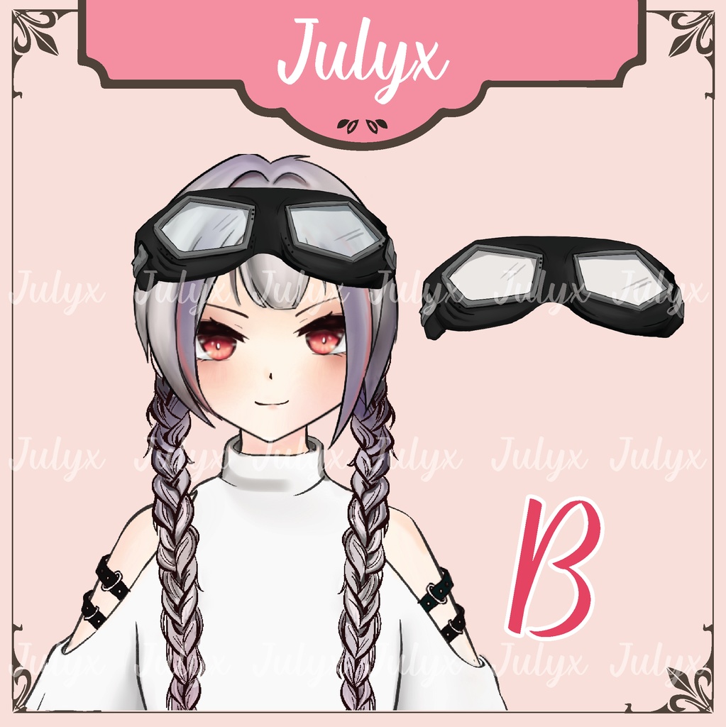 FPS Apex Vtuber モデル用の手、AK ガン、メガネ (Vtuber アセット)