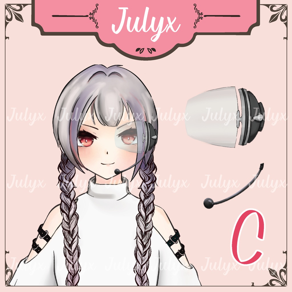 FPS Apex Vtuber モデル用の手、AK ガン、メガネ (Vtuber アセット)