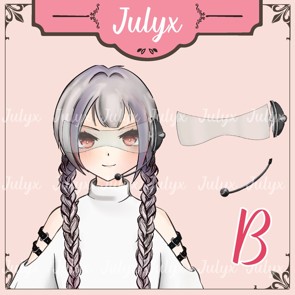 FPS Apex Vtuber モデル用の手、AK ガン、メガネ (Vtuber アセット)