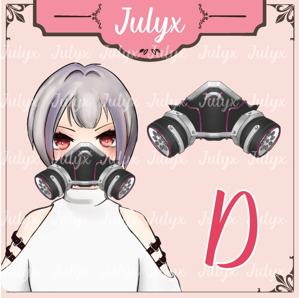 VTuberモデル用の手、AK銃、マスク(FPSゲーム「Apex」向けアセット)