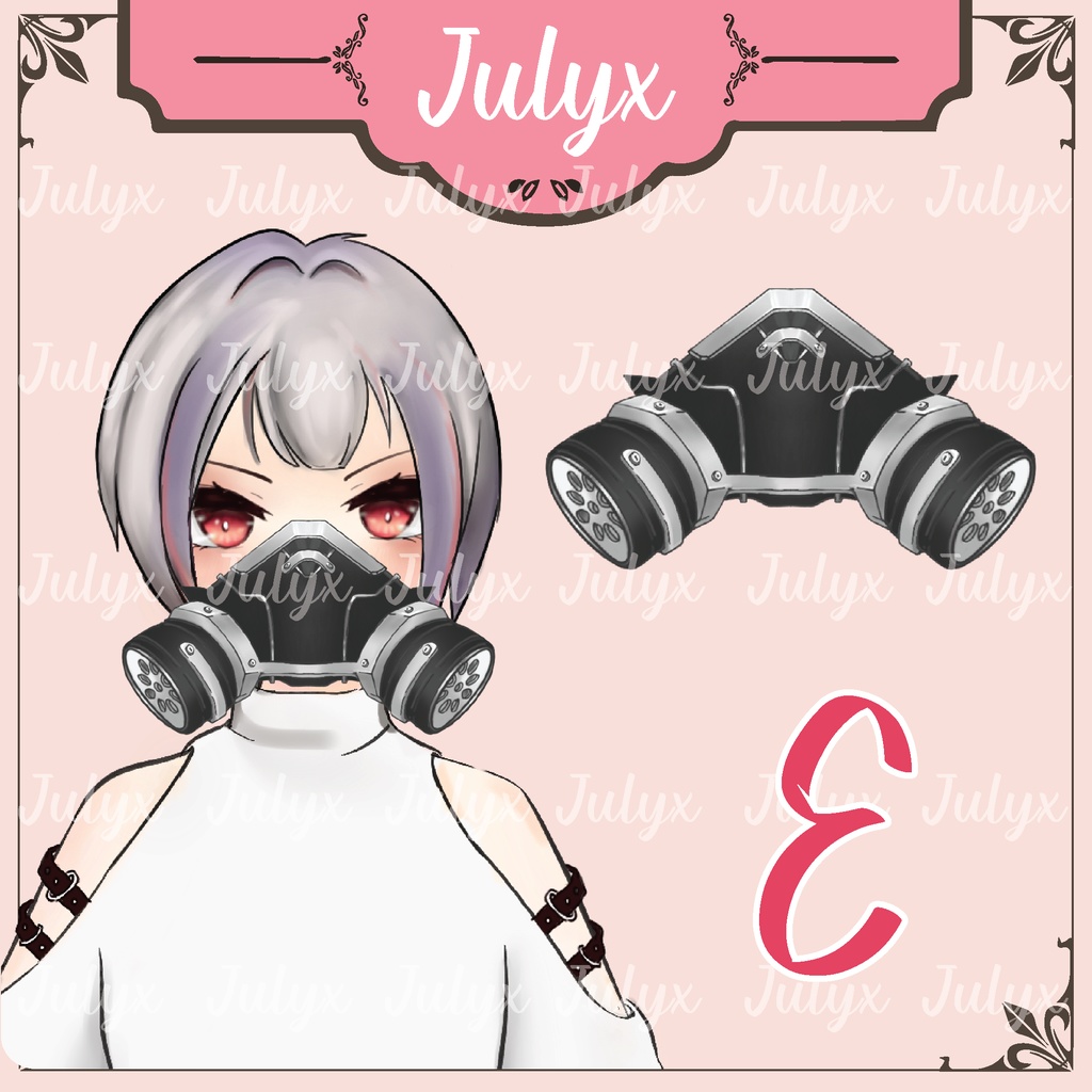 VTuberモデル用の手、AK銃、マスク(FPSゲーム「Apex」向けアセット)