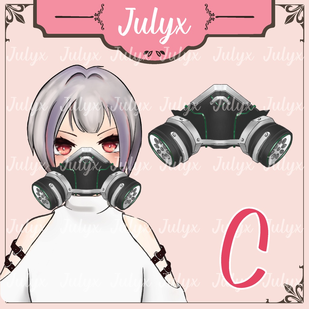 VTuberモデル用の手、AK銃、マスク(FPSゲーム「Apex」向けアセット)