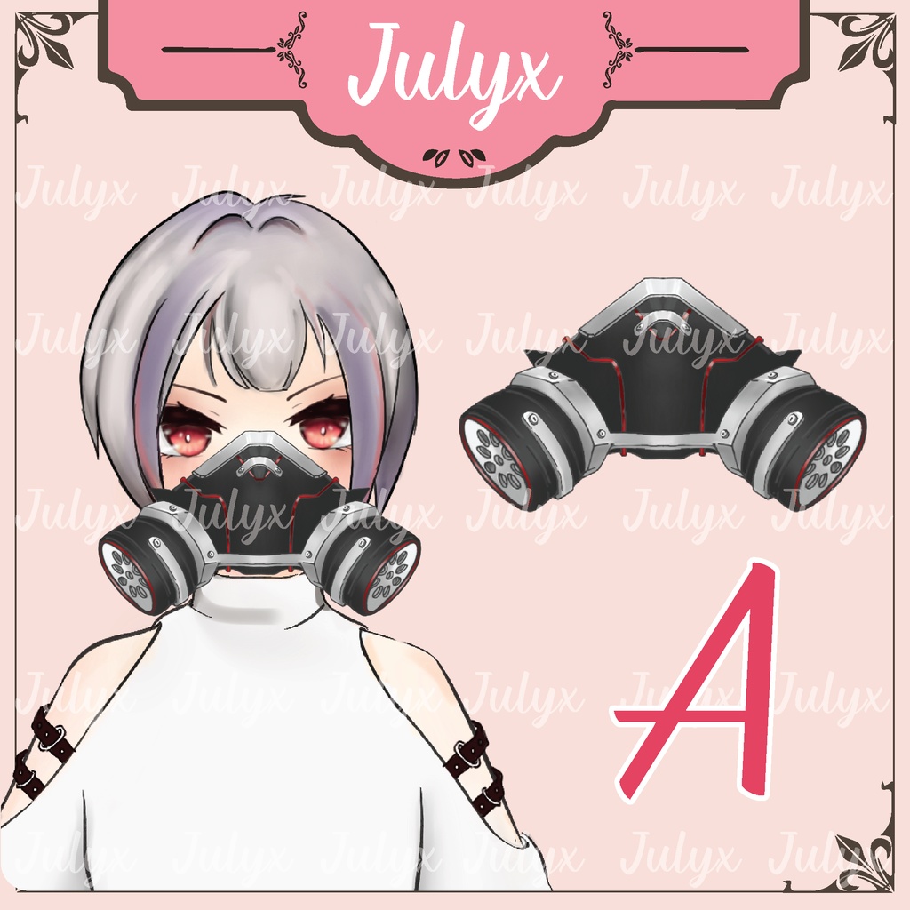 VTuberモデル用の手、AK銃、マスク(FPSゲーム「Apex」向けアセット)