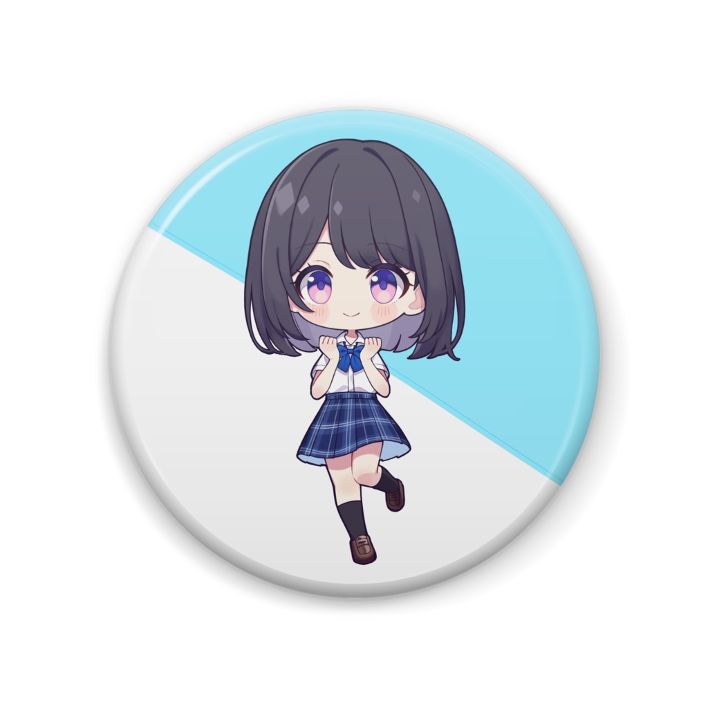 ねむねむ缶バッチA(2023夏制服ver.)