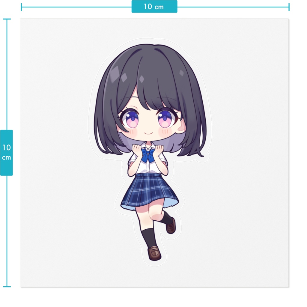 ねむねむステッカー①(2023夏制服ver.)