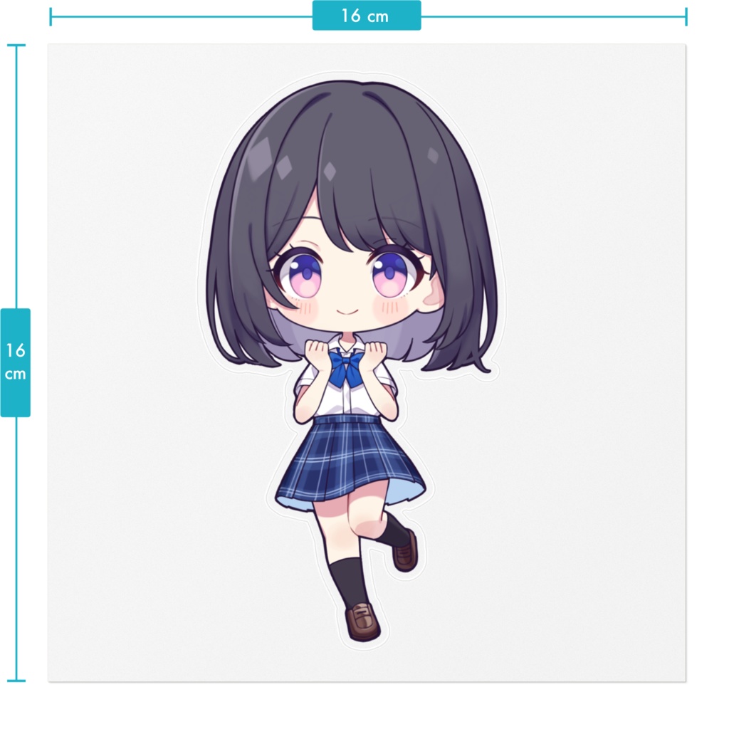 ねむねむステッカー②(2023夏制服ver.)