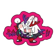 はりきりとかみろ【ステッカー】