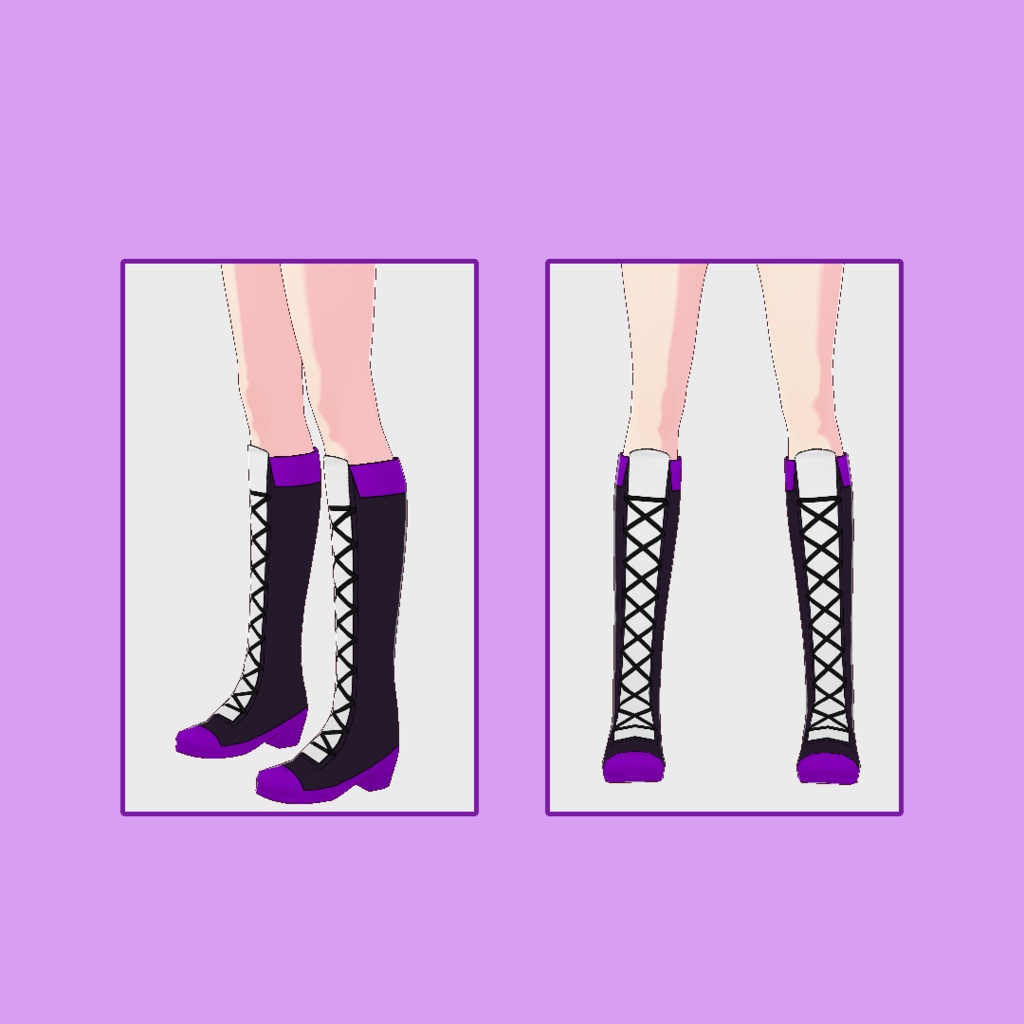  Knee High Boots Vroid