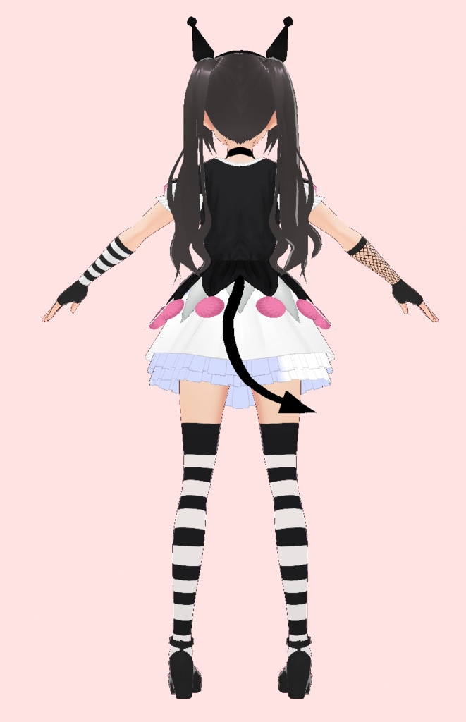 Kuromi Theme Dress