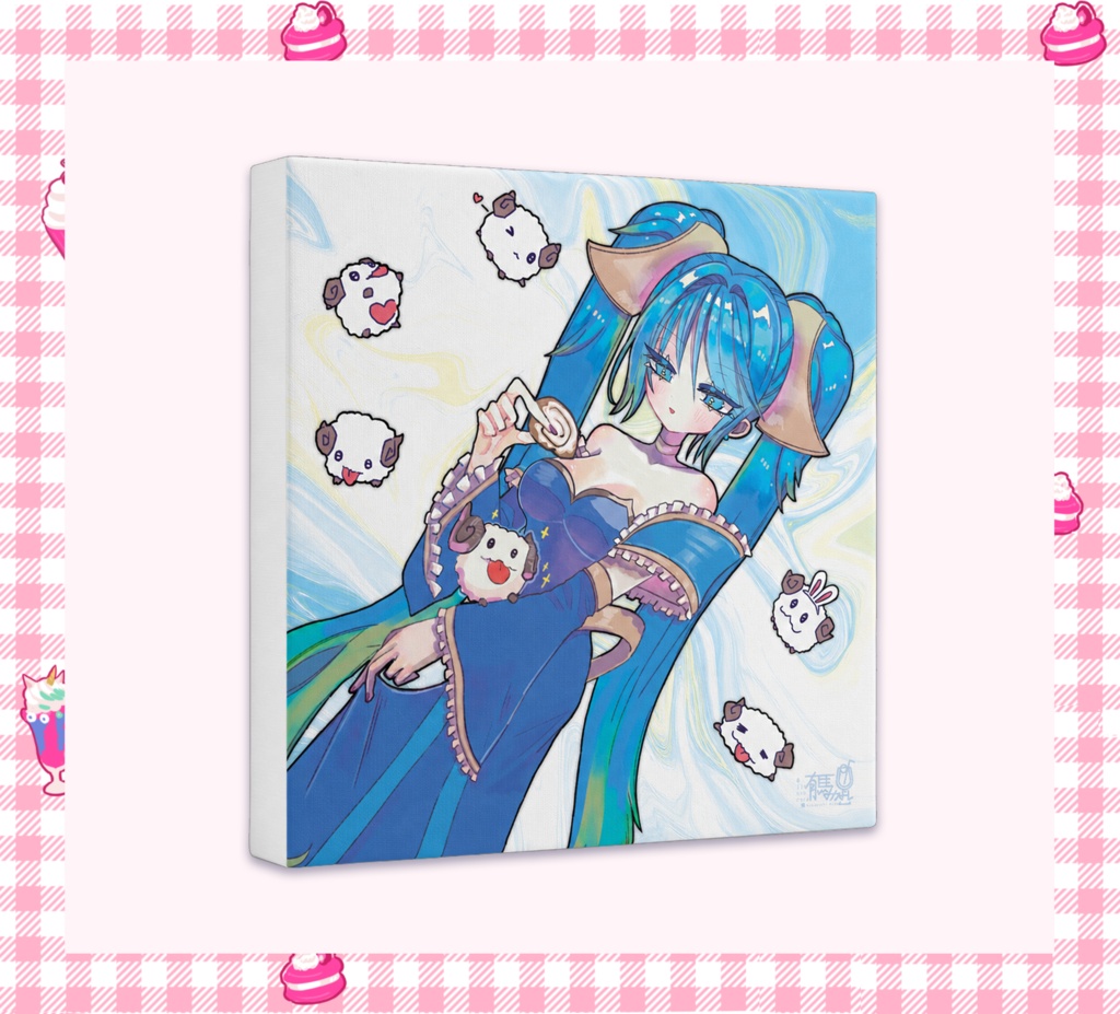 LoL ソナ and ポロ 複製キャンバス