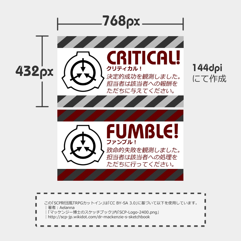 SCP財団風TRPGカットイン