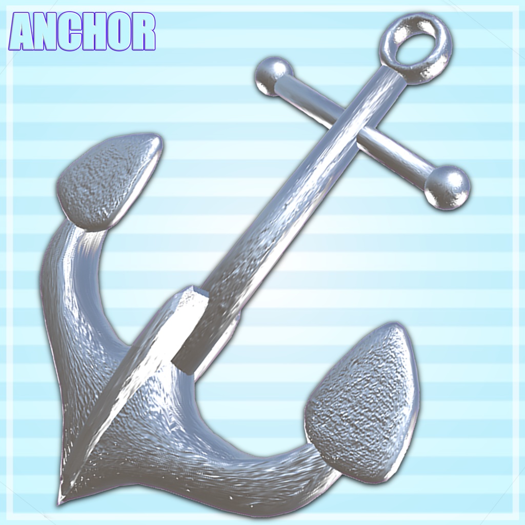 【３Dモデル】イカリ～anchor～　オブジェクト　装飾品