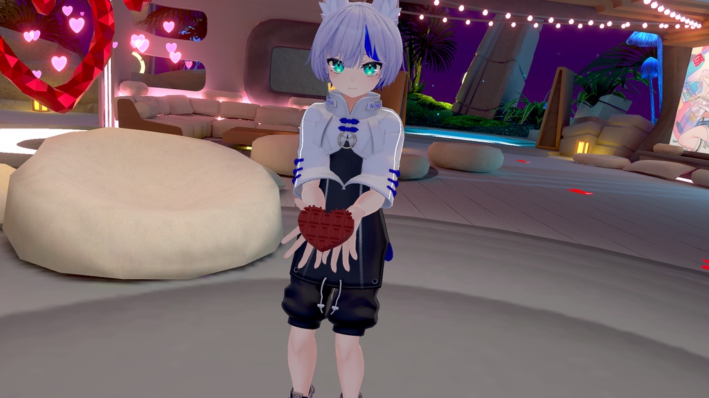 【3Dモデル】ハートチョコ heart choco