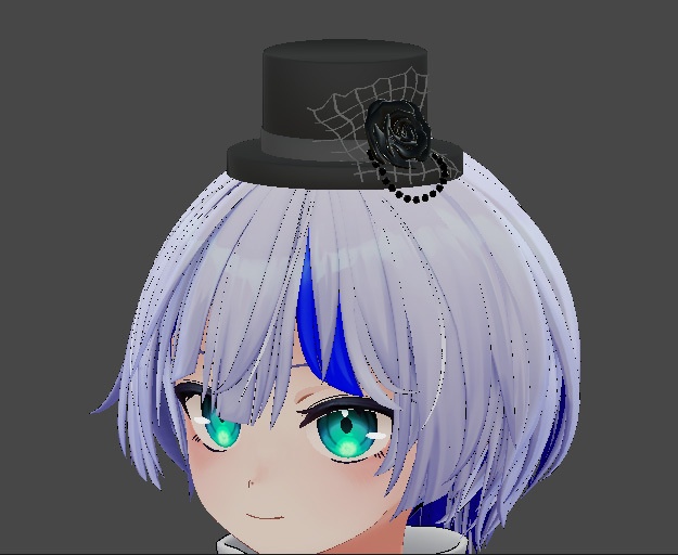 【3Dモデル】ミニハット バラ