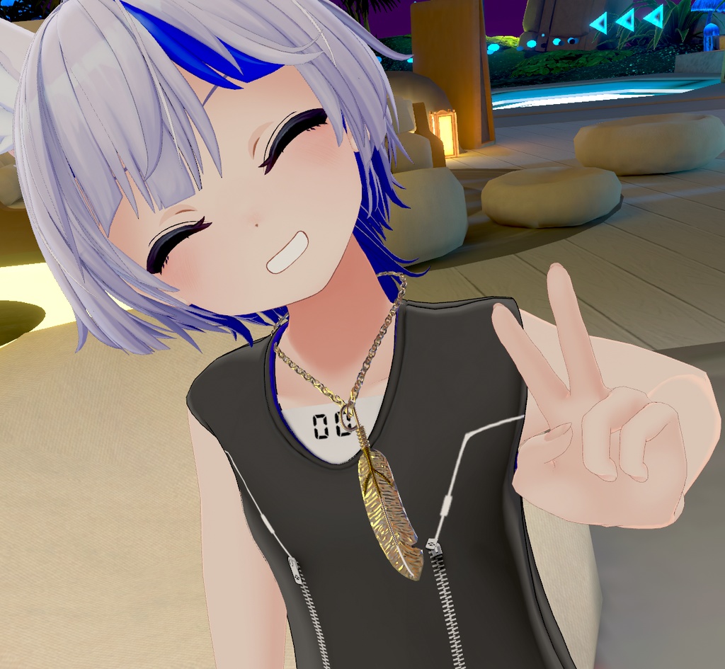 【3Dモデル】フェザー アクセサリー 2種類