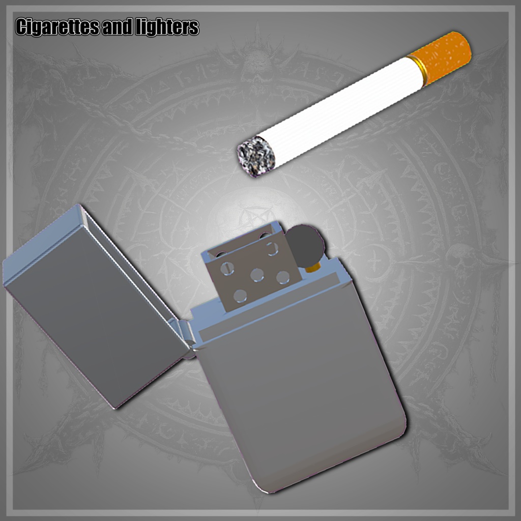 吸える！ギミック付き　タバコセット